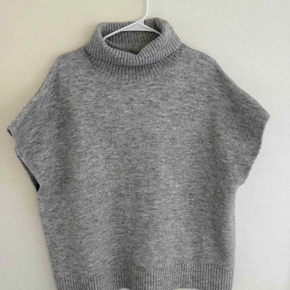 Grey Turtleneck Sweater